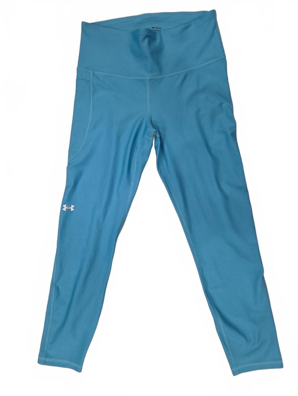 Under Armour HeatGear High Rise Pocket Leggings Blue Women's Size Medium